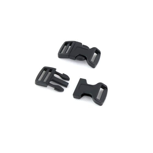 Klamra 20 mm z regulatorem (wygięta) czarna