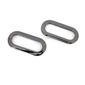 Ucha 5 cm x 11 cm metalowe do torby czarne (2 sztuki)