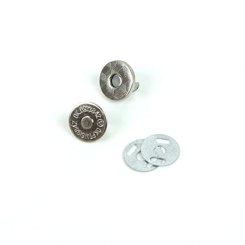 Magnes - zapięcie kolor srebrny 14 mm