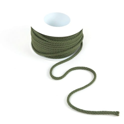 Sznurek bawełniany 5 mm khaki