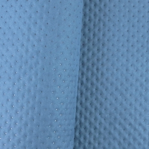 Nubuk pikowany - kropki navy blue