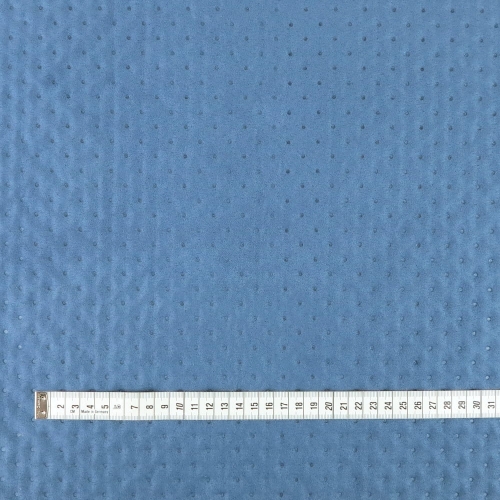 Nubuk pikowany - kropki navy blue