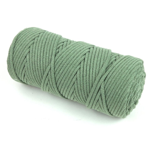 Sznurek bawełniany z rdzeniem 3 mm pistacjowy - motek 100 m