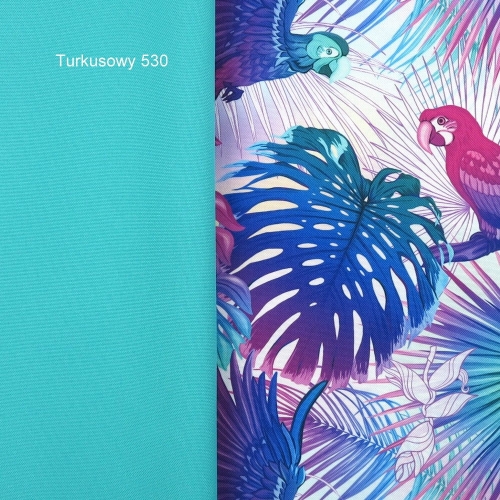 TKANINA WODOODPORNA Papugi – fluo