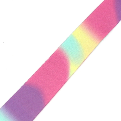 Taśma nośna 38 mm tęczowe plamy