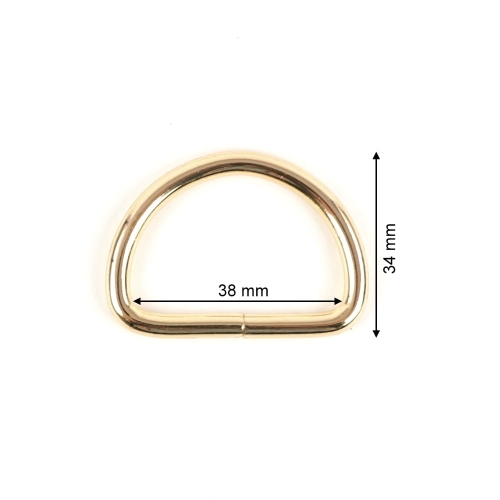 Półkole/uchwyt 38 mm kolor złoty