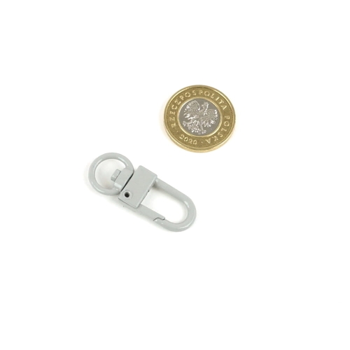 Karabińczyk 10 mm kolor szary