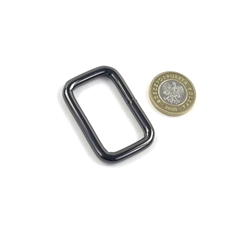 Prostokąt / uchwyt 32 mm kolor czarny