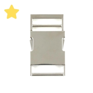 Klamra metalowa 32 mm (zapięcie) kolor srebrny