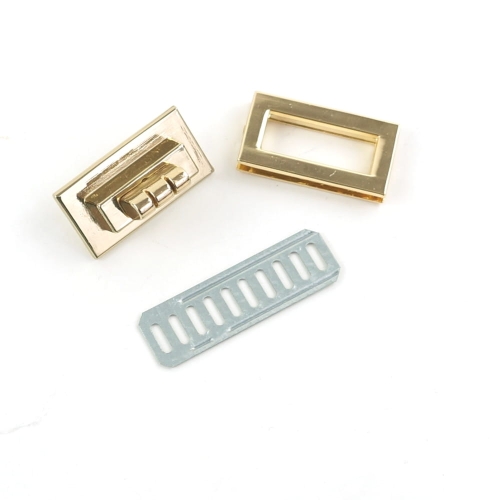 Zapięcie obrotowe 30x16mm do torebki kolor złoty