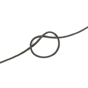 Sznurek bawełniany 3 mm pleciony brązowy ciemny