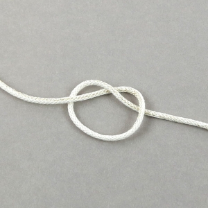 Sznurek bawełniany 5 mm pleciony beżowy jasny ze złotą nitką