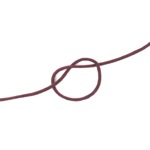 Sznurek bawełniany 3 mm pleciony burgund