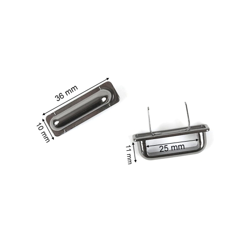 Uchwyt do torebki kolor czarny 25 mm