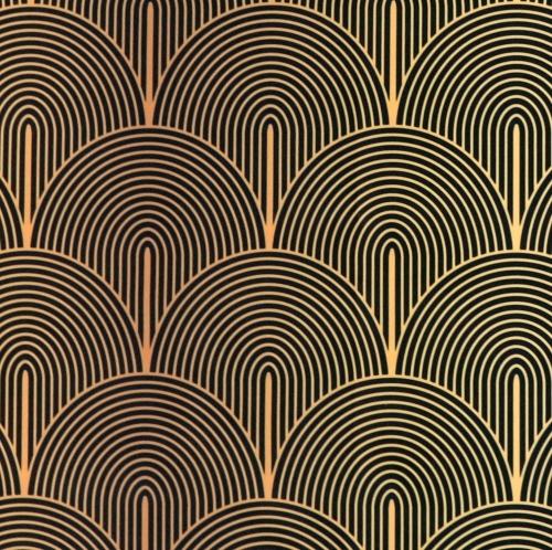 WELUR TAPICERSKI Art deco tęcza