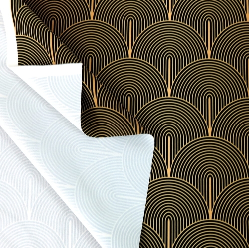 WELUR TAPICERSKI Art deco tęcza