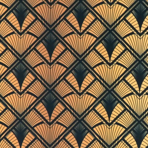 WELUR TAPICERSKI Art deco wachlarze