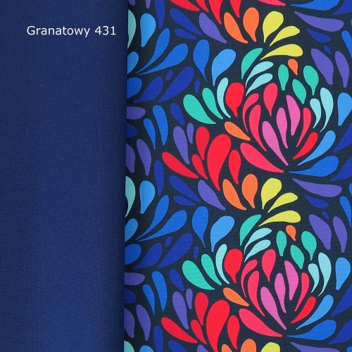 TKANINA WODOODPORNA Folk kolorowy