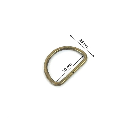 Półkole / uchwyt 30 mm kolor stare złoto (cienkie)