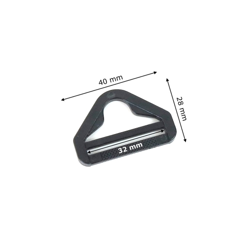 Trójkąt 30 mm plastikowy czarny