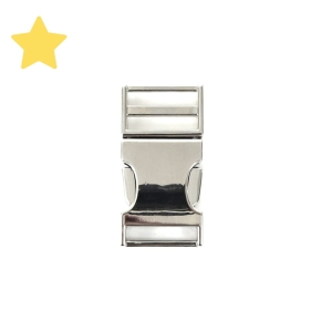 Klamra metalowa 20 mm (zapięcie) kolor srebrny