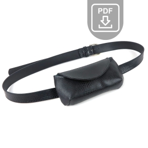 Wykrój - etui do paska i na okulary (dwa rozmiary)