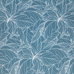 WELUR TAPICERSKI English Flowers Leafs TURKUS [6-8]