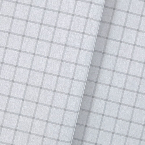 TKANINA WODOODPORNA Krata szara