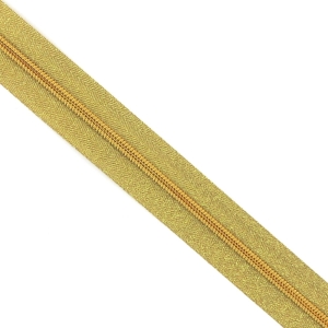 Taśma suwakowa spiralna 5 mm żółte złoto