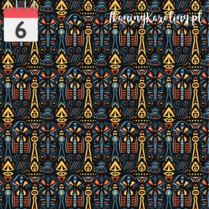 TKANINA WODOODPORNA OXFORD Tribal afryka [6]
