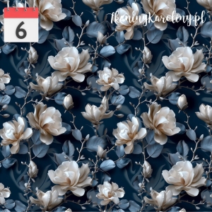 WELUR TAPICERSKI - Kwiat magnolii 3D [6]