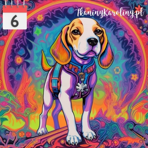 Panel wodoodporny 50x50cm Pies beagle.jpg