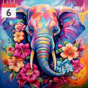 Panel wodoodporny 50x50cm Słoń [6]
