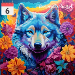 Panel wodoodporny 50x50cm Wilk [6]