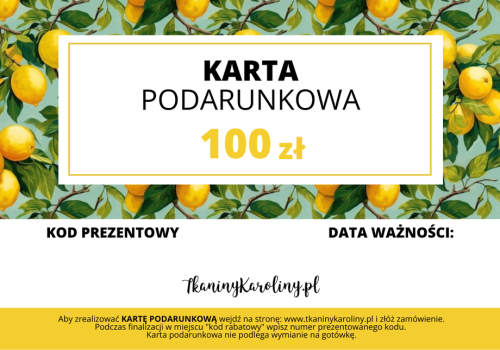 elektroniczna Karta podarunkowa 100 zł