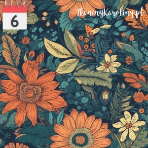 TKANINA WODOODPORNA OXFORD Kwiaty vintage 12 [6]
