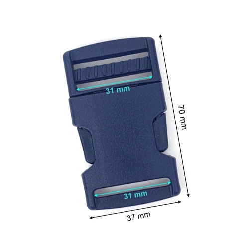 Klamra 30 mm (zapięcie) granatowa