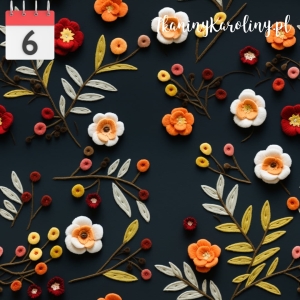 WELUR TAPICERSKI Kwiaty filcowe 5 [6]
