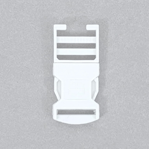 Klamra 30 mm z regulatorem (zapięcie) biała