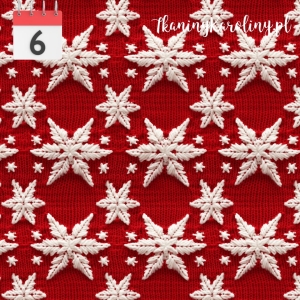 WELUR TAPICERSKI Sweter gwiazdy białe 2 [6]