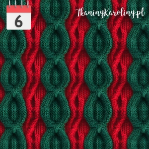 WELUR TAPICERSKI Sweter pasy zielono-czerwone [6]