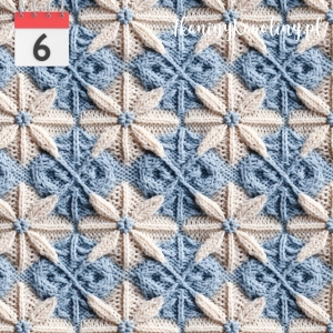 WELUR TAPICERSKI Sweter biało-błekitny [6]