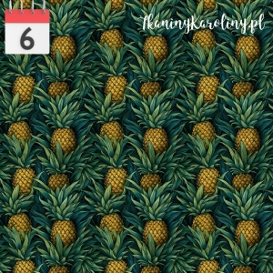 WELUR TAPICERSKI Ananasy w liściach [6]