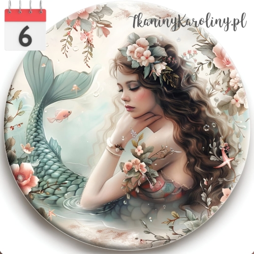Panel welurowy okrągły Syrena 12 [6]