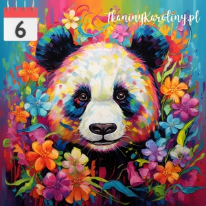 Panel welurowy Panda [6]