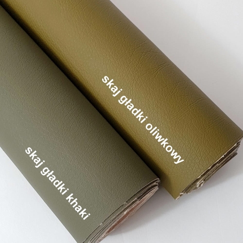 Ekoskóra / skaj gładki khaki