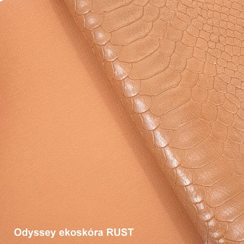 Ekoskóra kaletnicza skóra węża - kolor brązowy jasny