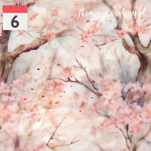 WELUR TAPICERSKI Drzewo sakury [6]