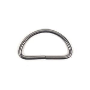 Półkole 38*19*3 mm kolor czarny cienkie