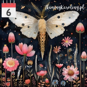 Panel wodoodporny 50x50cm Motyl nocny 9 [6]